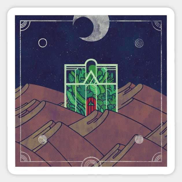 The Last Greenhouse Sticker by againstbound